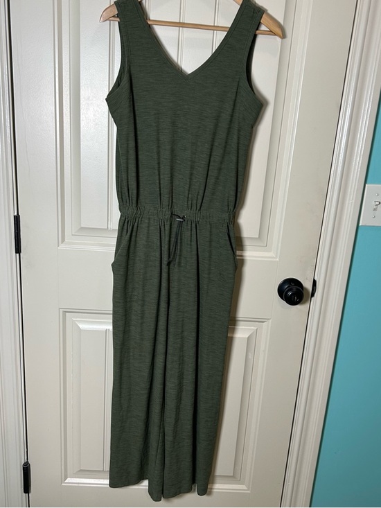 Old Navy Pants - Old Navy Active Women’s Breath On Jumpsuit OliveGreen Sleeveless Wide Leg Small